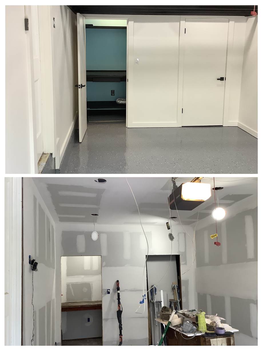 Cabinets — before & after