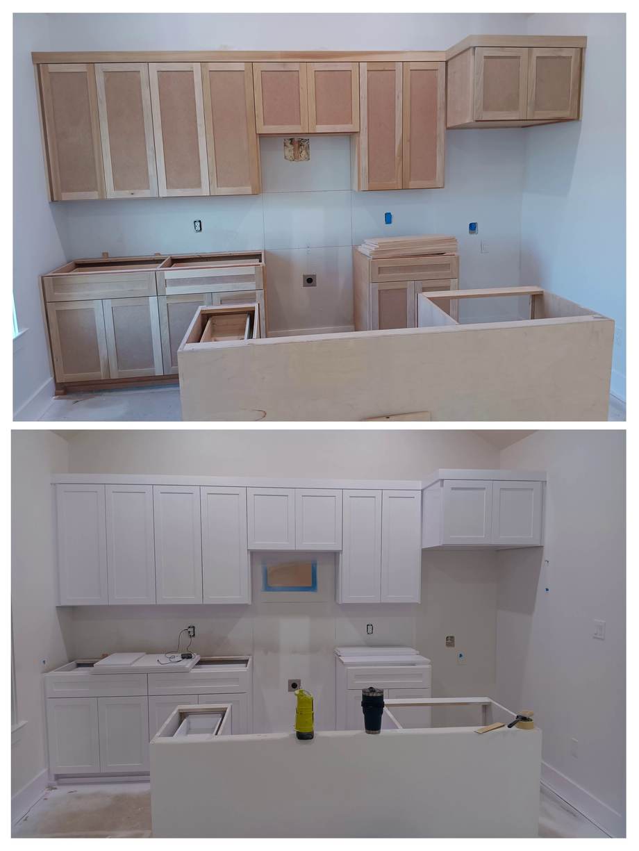 Interior — before & after